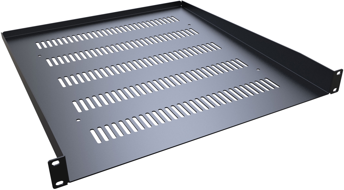 RASV190120BK1 1.75 x 19.3 x 20 in. 1RU Vented Rack Shelf, Black
