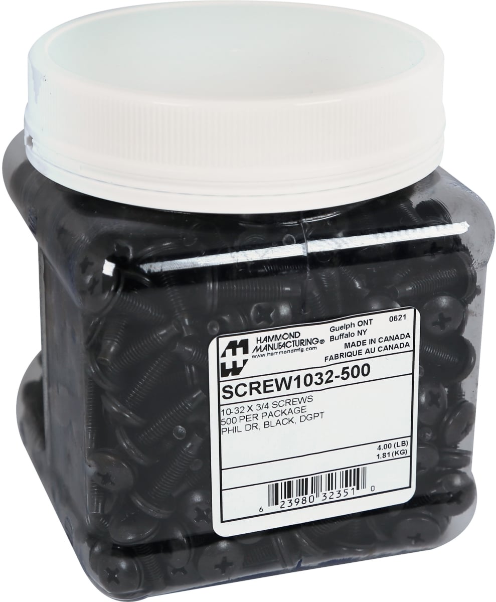 SCREW1032-500 10-32 Rack Plastic Jar Screw
