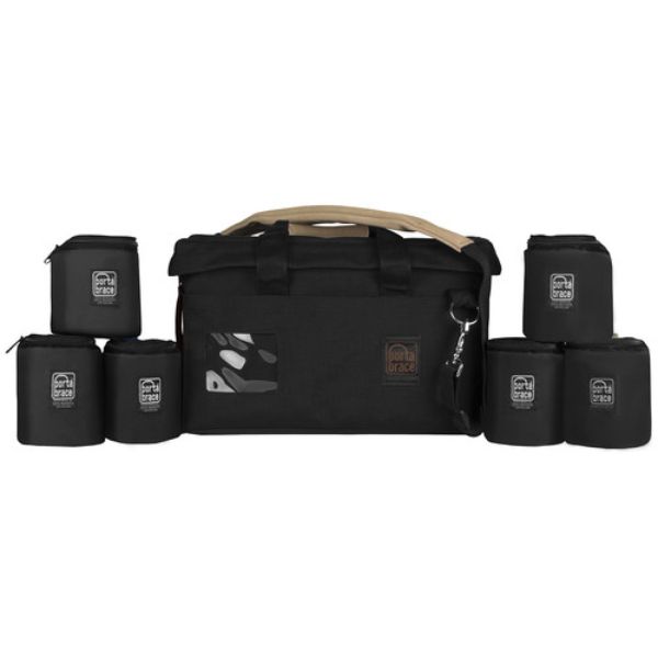 Portabrace PBR-LB-LC4 Lens Bag Carrying Case, Black