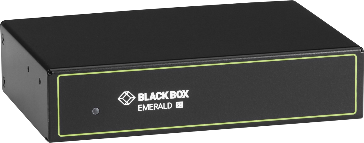 Picture of Black Box BBX-EMD2002SE-T Emerald Se DVI KVM Over IP Dual Head V Extender & Receiver USB 2.0 Audio&#44; Black