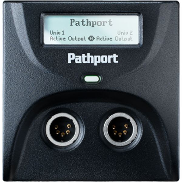 P6202 Female Pathway Wall Mount 2 Port Connectivity Pathport, Black