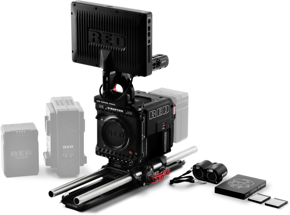 Picture of RED Camera REDC-710-0358 V-Raptor Production Lite System Camera without Batteries, Clear