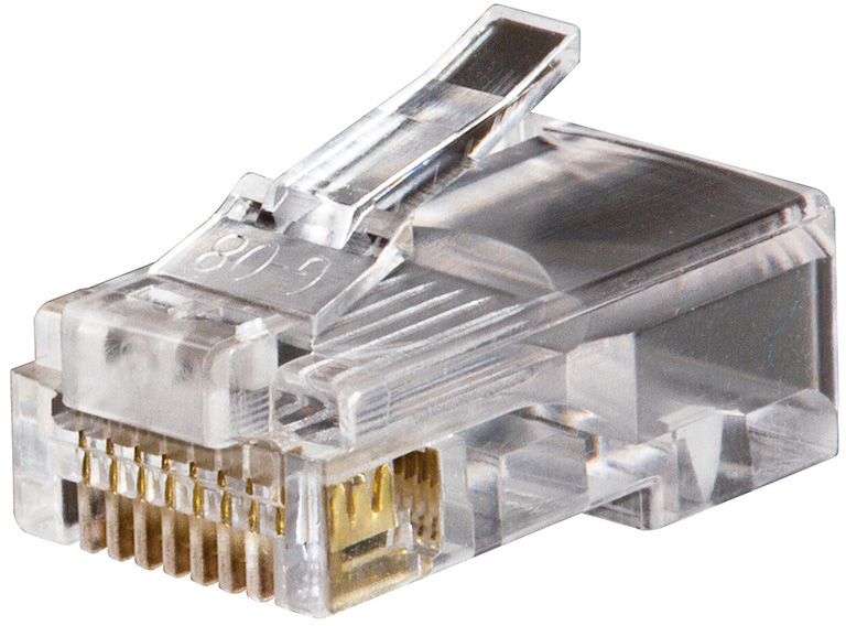 KLT-VDV826-611 Cat5e RJ45 Modular Data Plug, Blue - Pack of 100