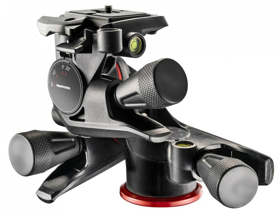 Picture of Manfrotto MAN-MHXPRO-3WG Xpro Geared Three-way Pan & Tilt Tripod Head&#44; Red