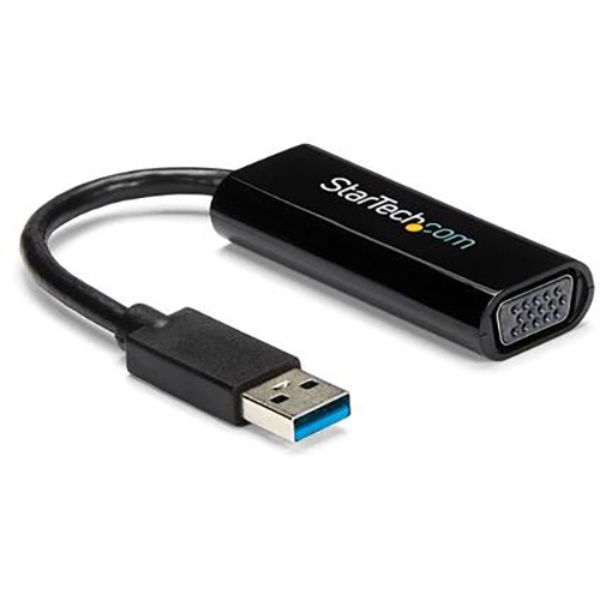 ST-USB32VGAES Slim USB 3.0 to Vga External Video Card Adapter, Black