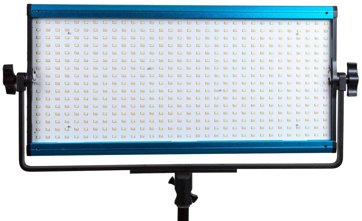 DR-DRX1000BN Bi Color LED Light with Dual Np-f Battery Plate, Anodized Blue & Black