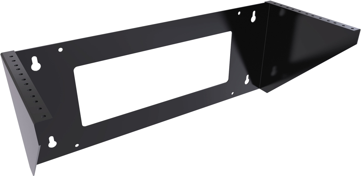 HMND-VPB194UBK 4RU Vertical Wall Mount Rack, Black