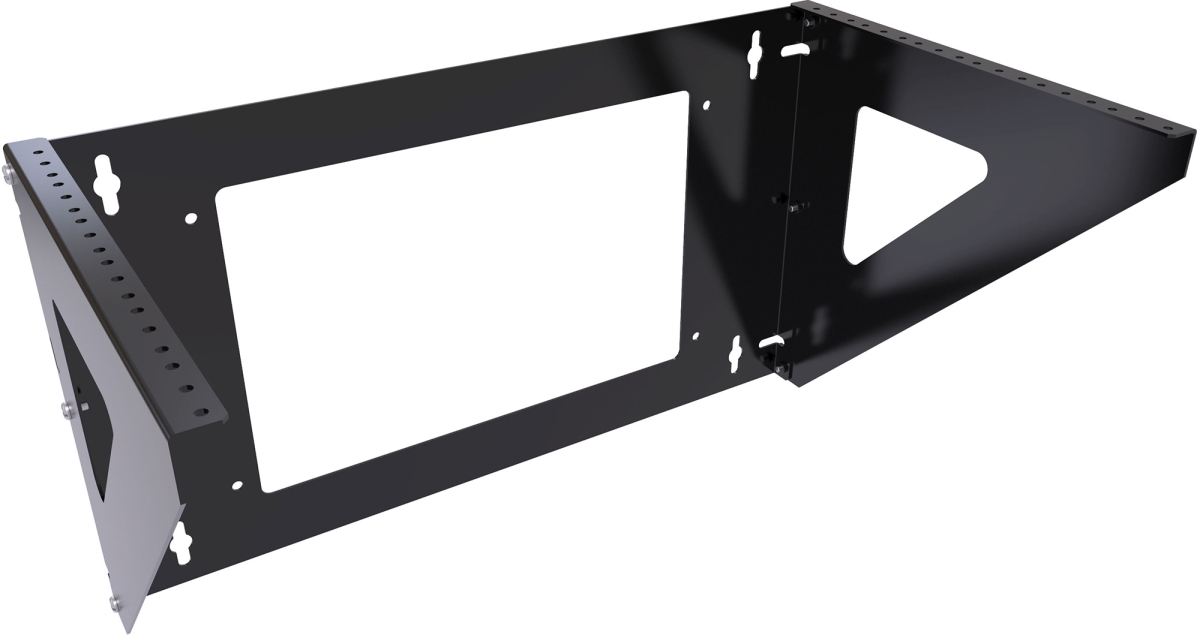 HMND-VPB196UBK 6RU Vertical Wall Mount Rack, Black