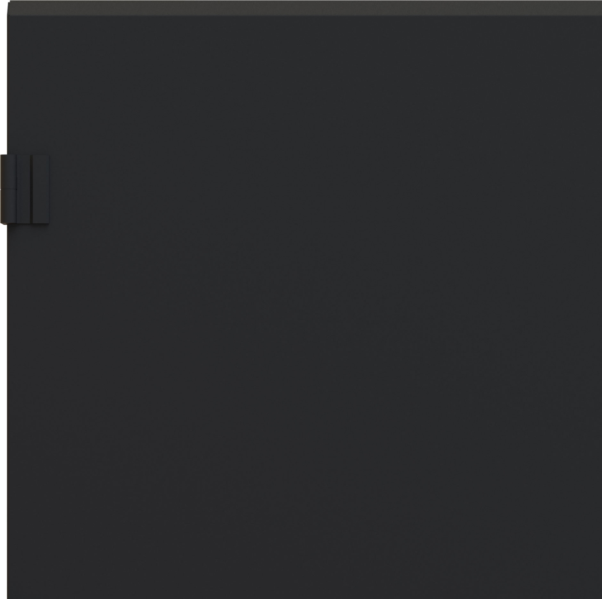 HWCSD2427UBK 24 in. 27RU Solid Door for HWC Series, Black