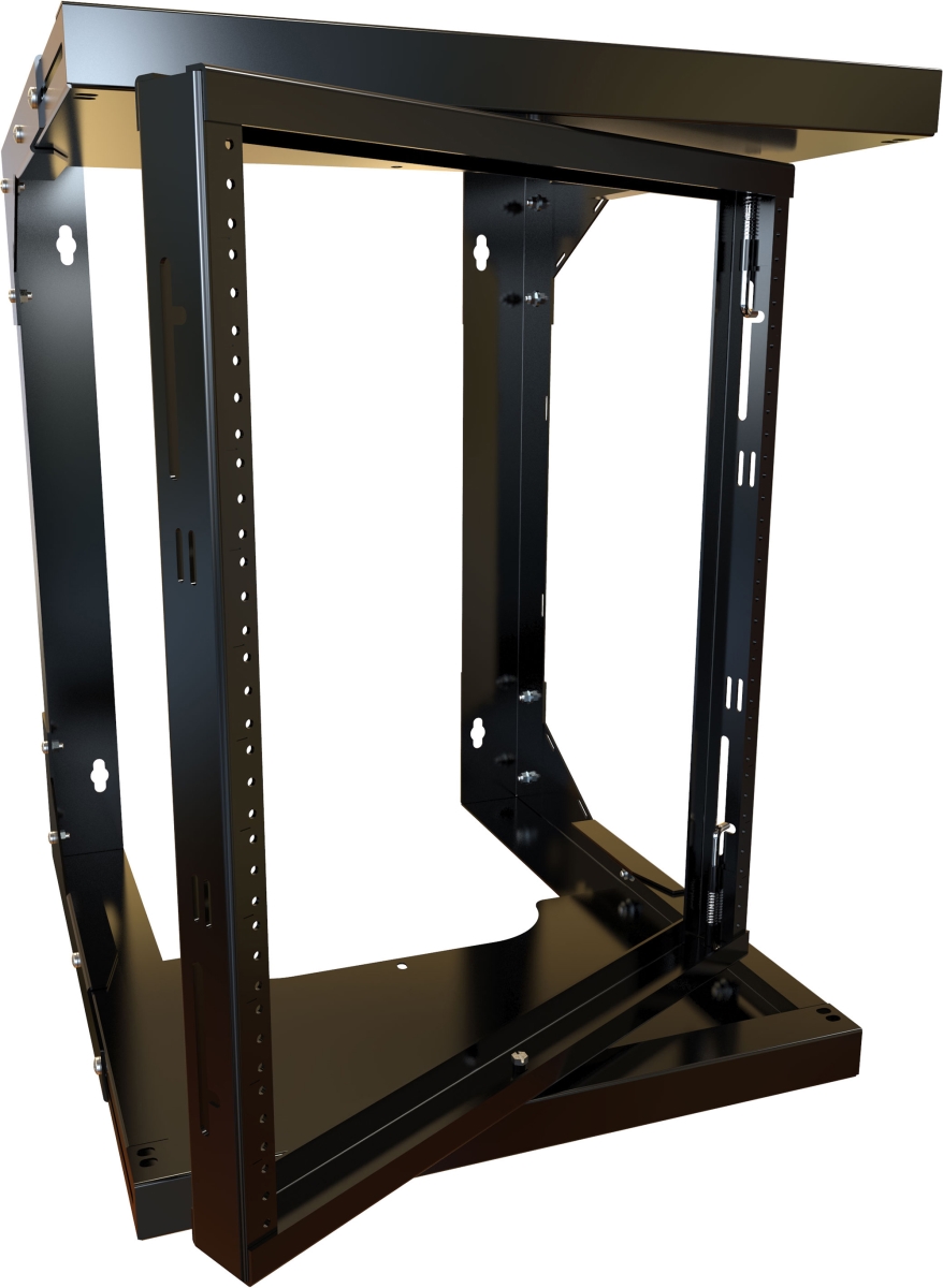 HWMR1912UBK 12RU Pivot Adjustable Wall Rack