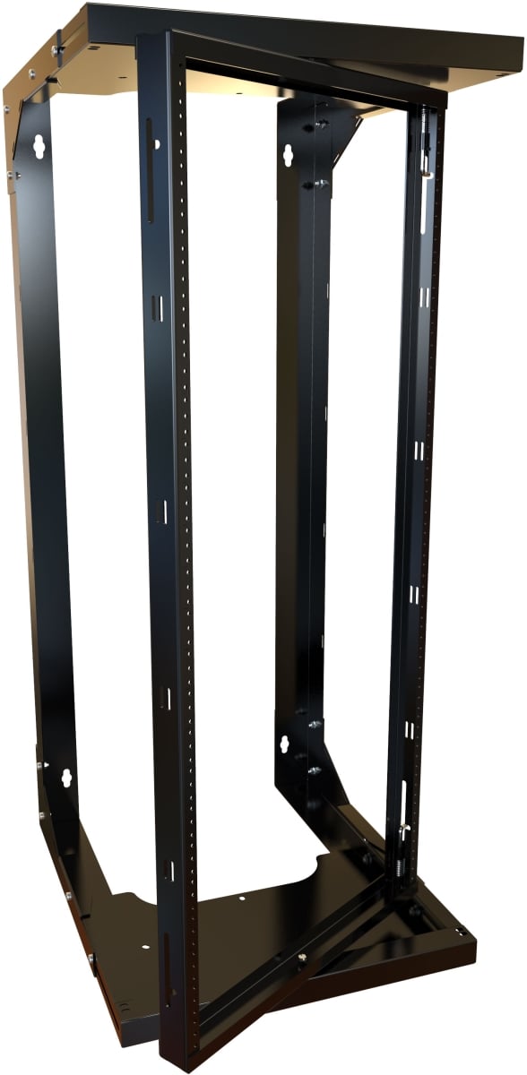HWMR1924UBK 24RU Pivot Adjustable Wall Rack, Black