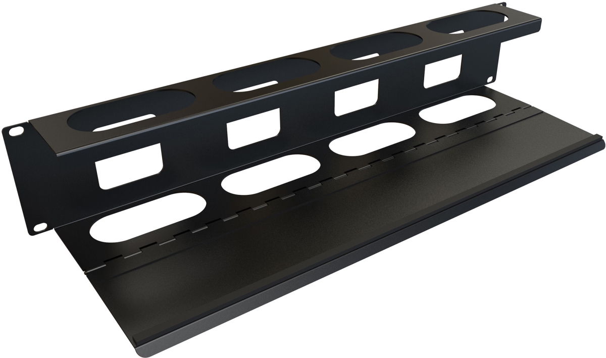 Picture of Hammond PCMDD19003BK1 2RU Hinged Manager with Door, Black