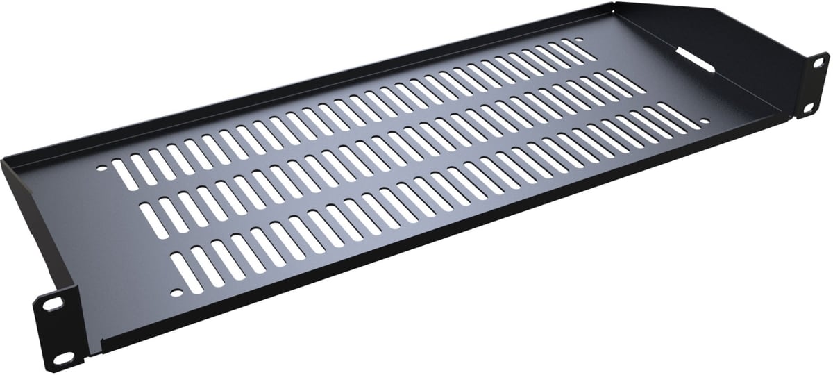 RASV190107UBK1 7 in. 1RU Vented Rack Shelf