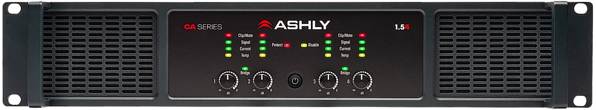 Picture of Ashly Audio ASH-CA-1-54 2RU 4-Channel High Efficiency Power Amplifier for 4x 1500 Watts & 2-4 Ohms or 70V 750 Watts & 8 Ohms