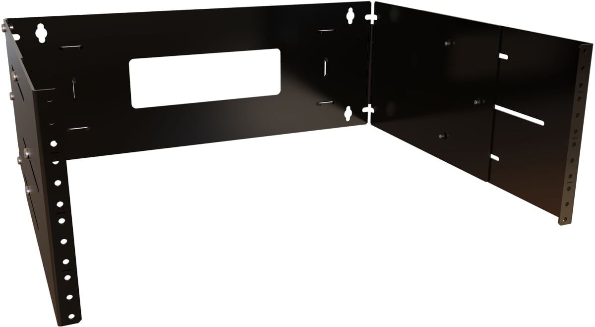 HMND-APB19007BK1 4RU Adjustable Wall Rack, Black