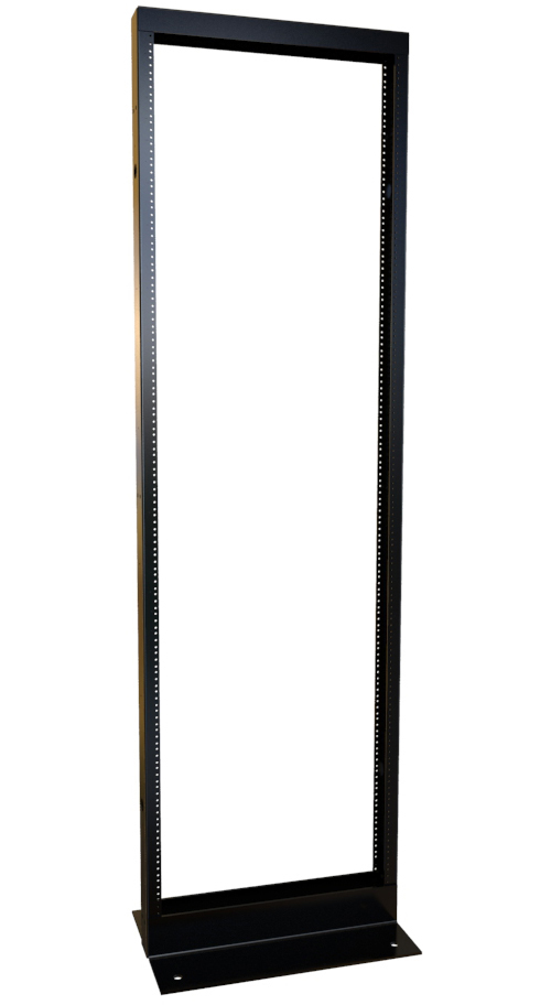 HMND-DNRR2377HDW 23 in. 44RU 12-24 2-Post Open Frame Rack