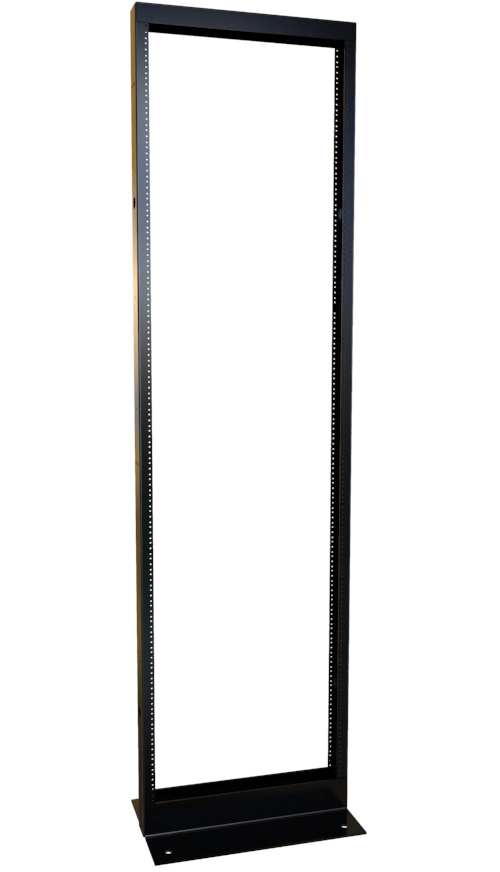 HMND-DNRR2384HDW 23 in. 48RU 12-24 2-Post Open Frame Rack