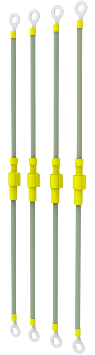 HMND-GRDKIT04 12 in. Bonding Wire Kit with Four Ground Cables & Quick Disconnecting Terminals