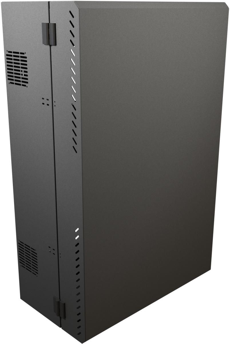 Picture of Hammond HMND-HLP6U43BK 43 in. 6RU Low Profile Wall Mount Cabinet, Black