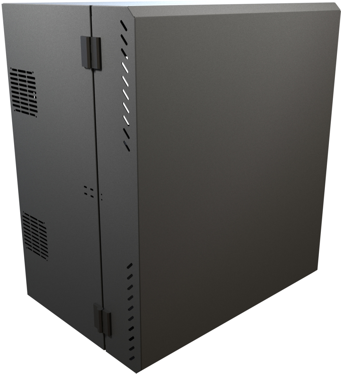 HMND-HLP8U31BK 31 in. 8RU Low Profile Wall Mount Cabinet, Black