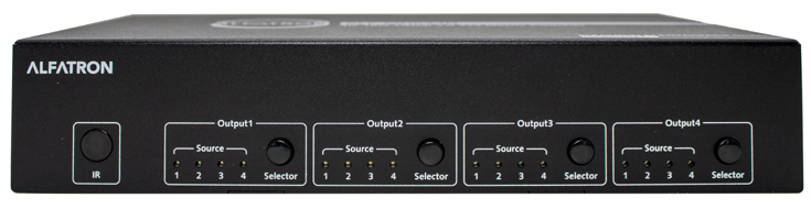 Picture of Alfatron Electronics ALF-MUK44N Video Matrix Switcher with 4 HDMI Inputs & Outputs