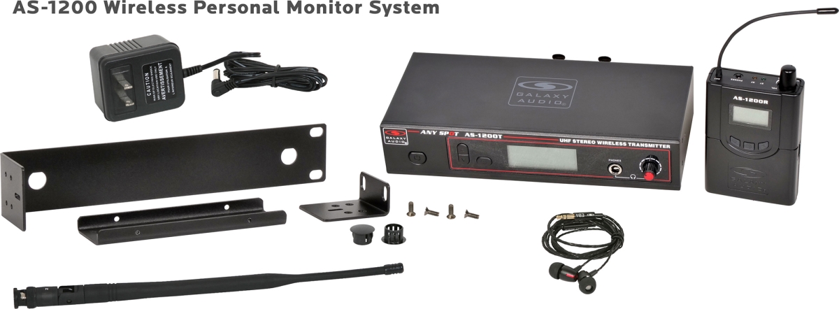 Picture of Galaxy Audio GXY-AS-1200-N 1200 Series 210 Channel Stereo Wireless Personal In-Ear Monitor System for N 518MHz-542MHz