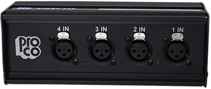 RPC-AODST-4XF 4 Channel Female Neutrik XLR Dante Drop Box