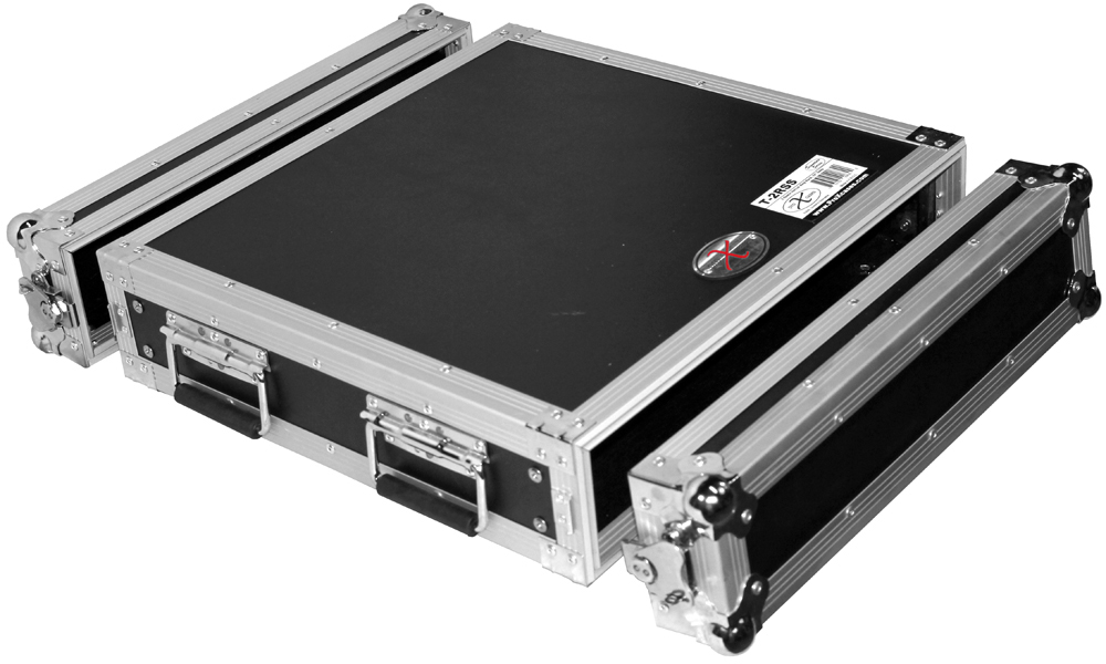 T-2RSS 19 in. 2RU 2-Space Rack Mount ATA Flight Case