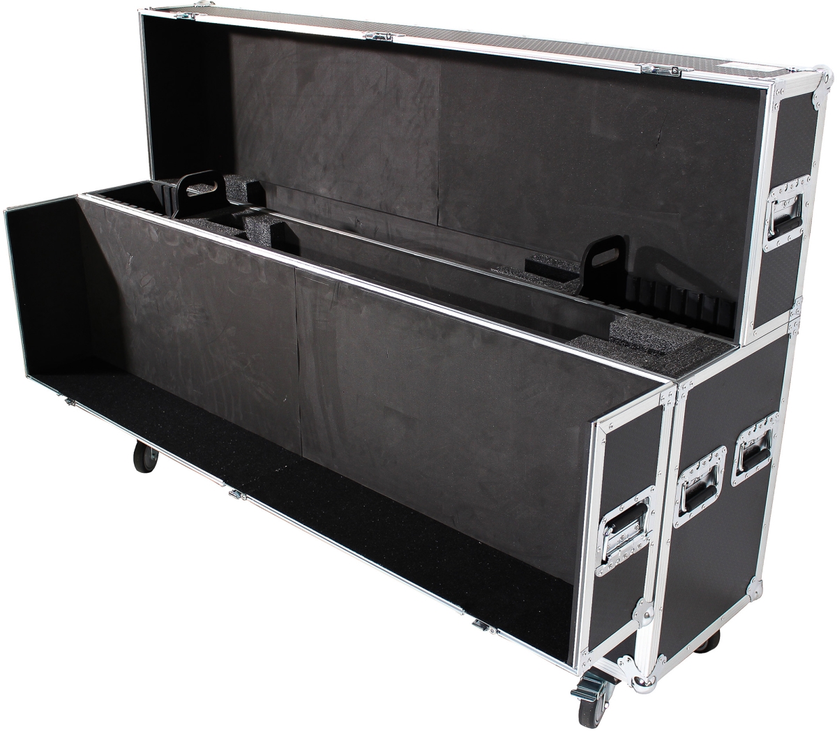 XS-LCD7080WX2 Universal Case for Flat Panel LED LCD & Plasma Monitor TV with 4 in. Casters -  ProX Live Performance Gear