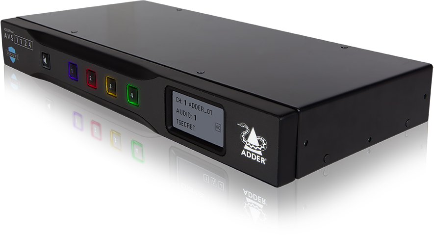 Picture of Adder ADR-AVS-1124 View Secure 4-Port Multi-Viewer Switch with UHD 4K Video Output