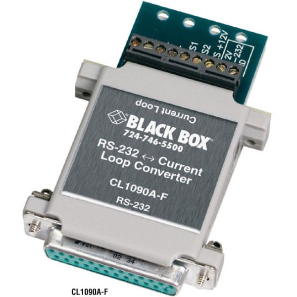 Black Box BBX-CL1090A-F RS232 to Current Loop Converter for DB25 Female to Terminal Block