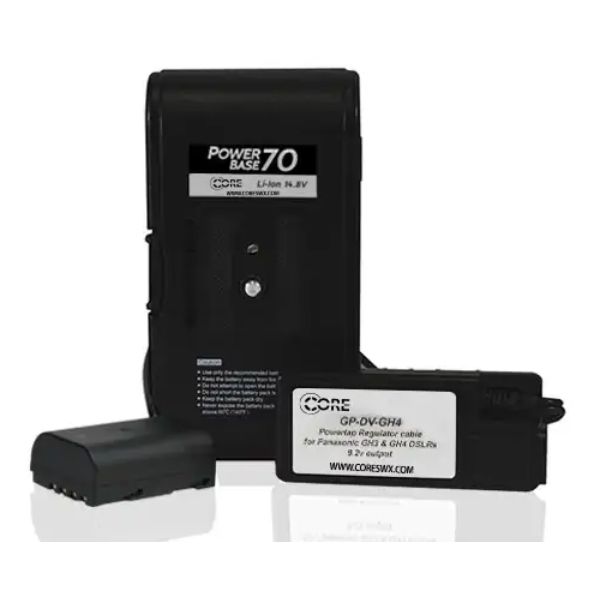 Picture of Core SWX CSW-PB70-GH4 12 in. Li-Ion PowerBase 70 Camera Battery Pack for Panasonic Lumix GH3 & GH4