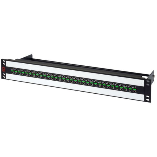 Picture of AVP AVU224E15UBR2B10 1.5RU BNC UHD Micro 12G Video Patch Panel for 2x24 Non-Normaled & Non-Terminated with Cable Bar
