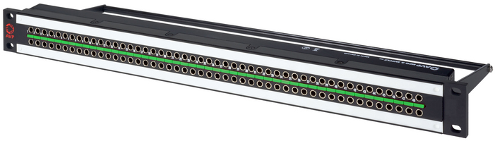 AV-U224E1UHR2B31 1RU Mini-BNC Micro 12G Video Patch Panel for 2 x 24 Non-Normaled & Non-Terminated with Cable Bar