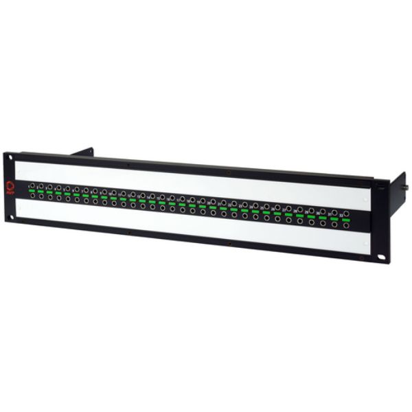 AV-U224E2UBR2B10 2RU BNC UHD Micro 12G Video Patch Panel for 2x24 Non-Normaled & Non-Terminated with Cable Bar