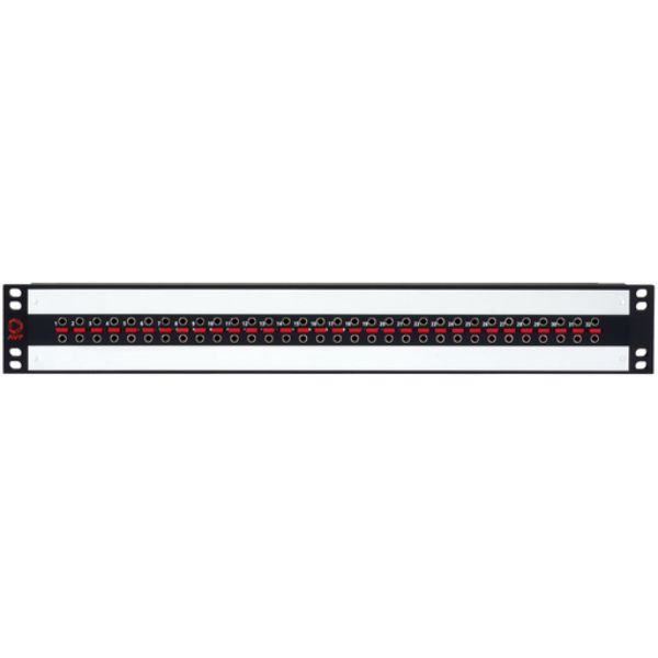 AVU232E15U75R2BZ 1.5RU BNC UHD Micro 12G Video Patch Panel for 2x32 Normaled & Terminated