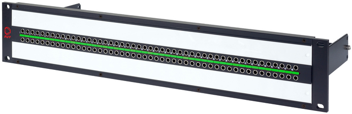 AV-U248E2UHR2B10 2RU Mini-BNC Micro 12G Video Patch Panel for 2x48 Non-Normaled & Non-Terminated with Cable Bar