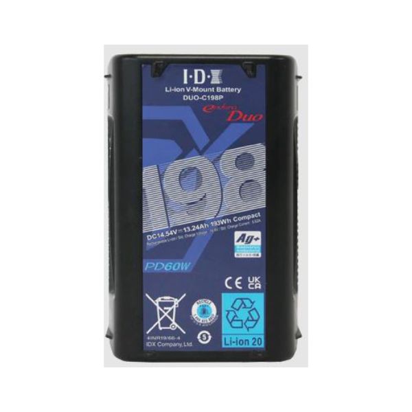 -DUO-C198P 193Wh High-Load 14.54V DC Li-Ion V-Mount Battery with 2x D-Tap & USB-PD