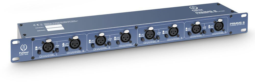 PLM-PAL-PRMMS8 8-Channel Microphone Splitter