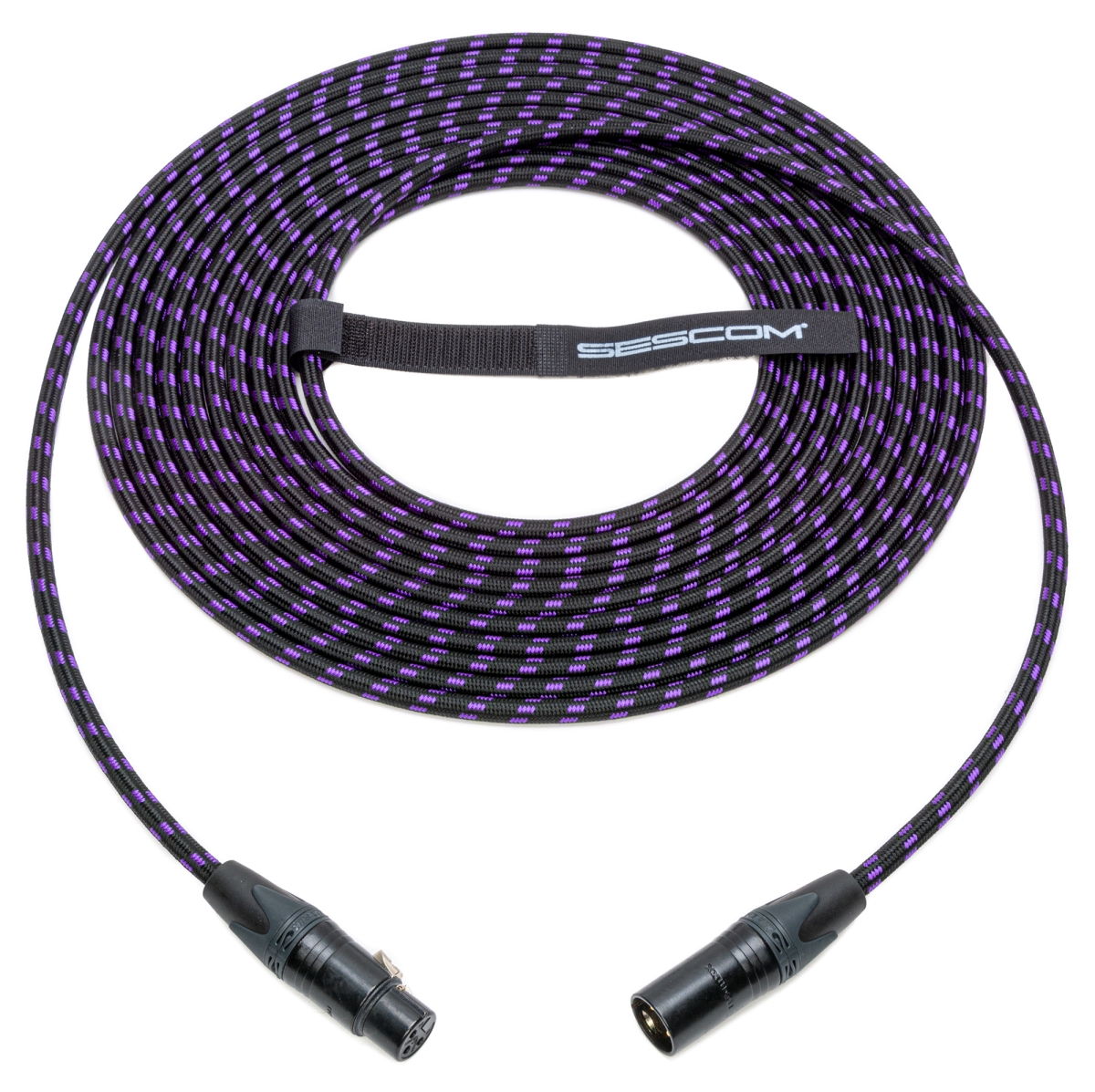 OBSCXXJ-050 50 ft. Nylon Overbraid Mic Cable with Neutrik XLR Connectors