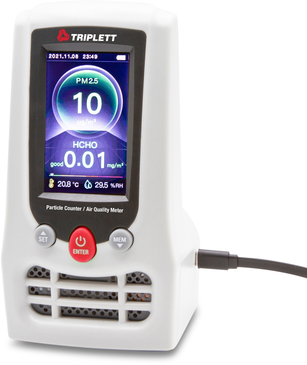 TRIPL-EPC175 Particle Counter & Air Quality Meter fot Detects PM2.5, PM10, CO2, HCHO TVOC RH & Temp