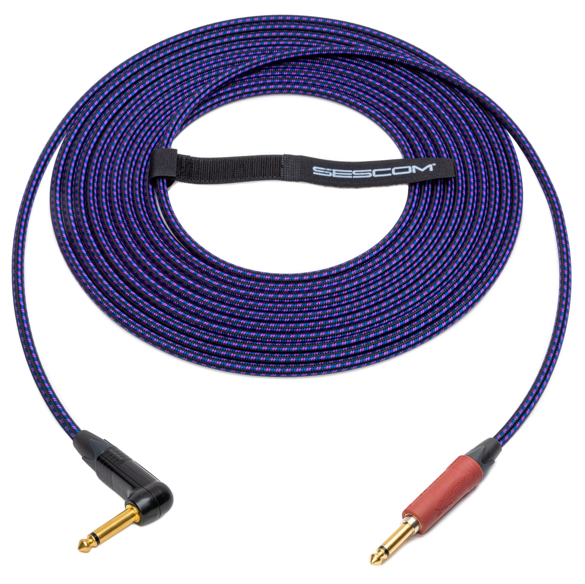 OBGCSASI-050 50 ft. Overbraid Instrument Cable with Neutrik 0.25 Silent Plug