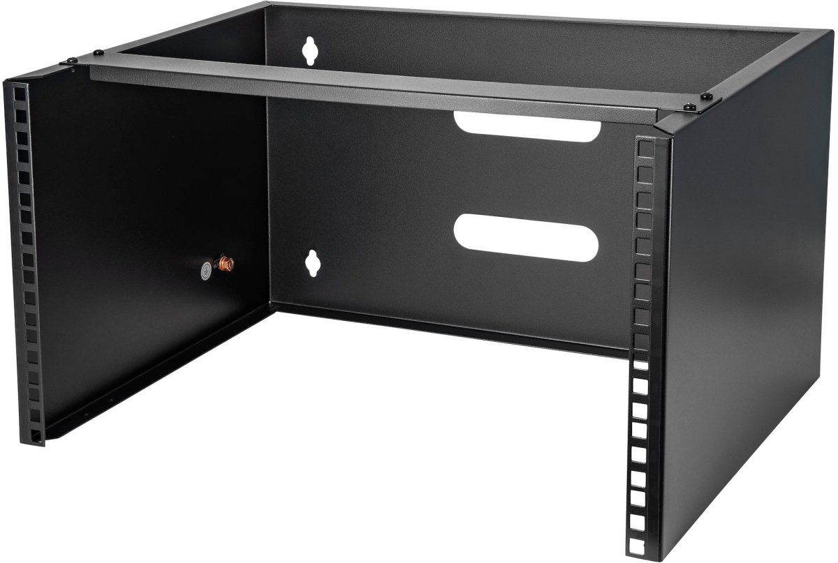 ST-WALLMOUNT6 14 x 19 in. 44 lbs 6RU Wall Mount Network Rack with Patch Panel Bracket, Black