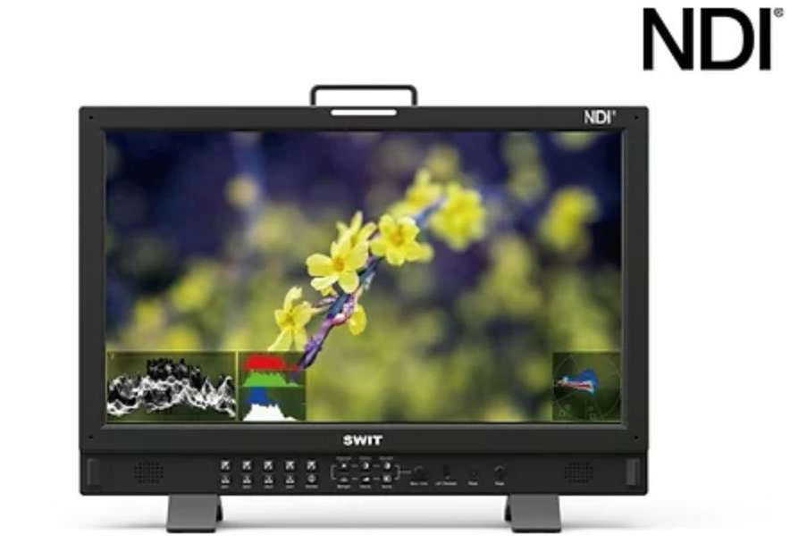 Picture of SWIT Electronics SWIT-BM215NDI-VM 21.5 in. 3G-SDI & HDMI2.0 1920x1080 QLED NDI Monitor with V-Mount
