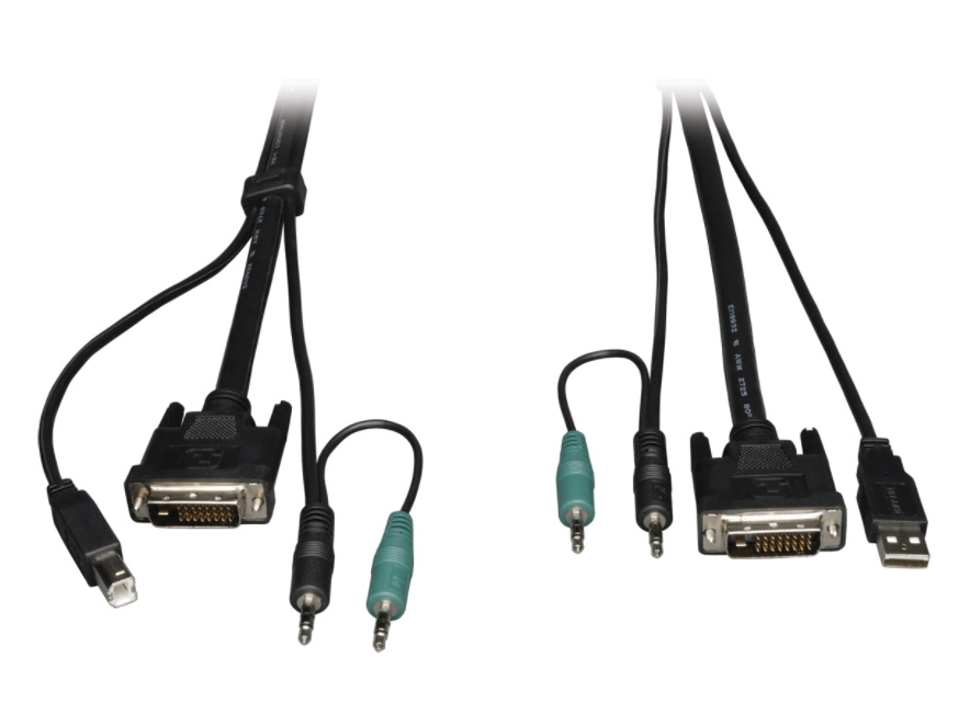 Tripp Lite TRL-P759-015 15 ft. Cable Kit for Secure KVM Switches B002-DUA2 & B002-DUA4, Black