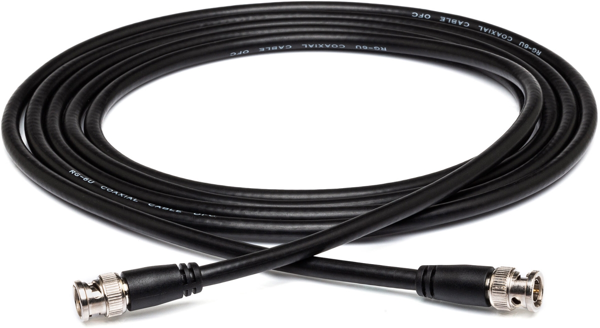 Hosa Technology HOS-BNC-06-1100 100 ft. BNC To BNC Pro 75 Ohm Coax Cable