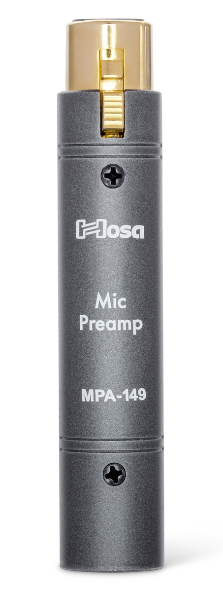 Hosa Technology HOS-MPA-149 Active Microphone Preamplifier for Passive Dynamic & Ribbon Mics