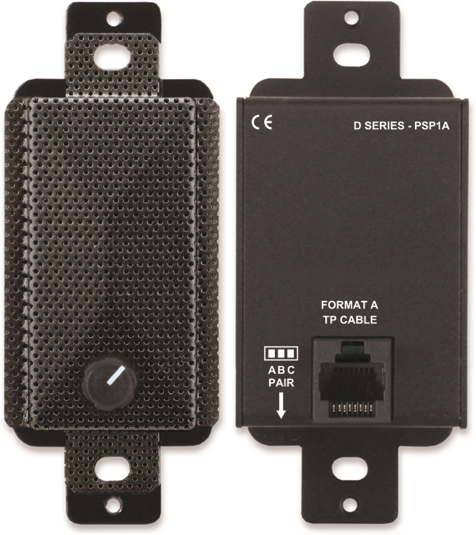 RDL-DB-PSP1F Decora-Style Active Loudspeaker, Black
