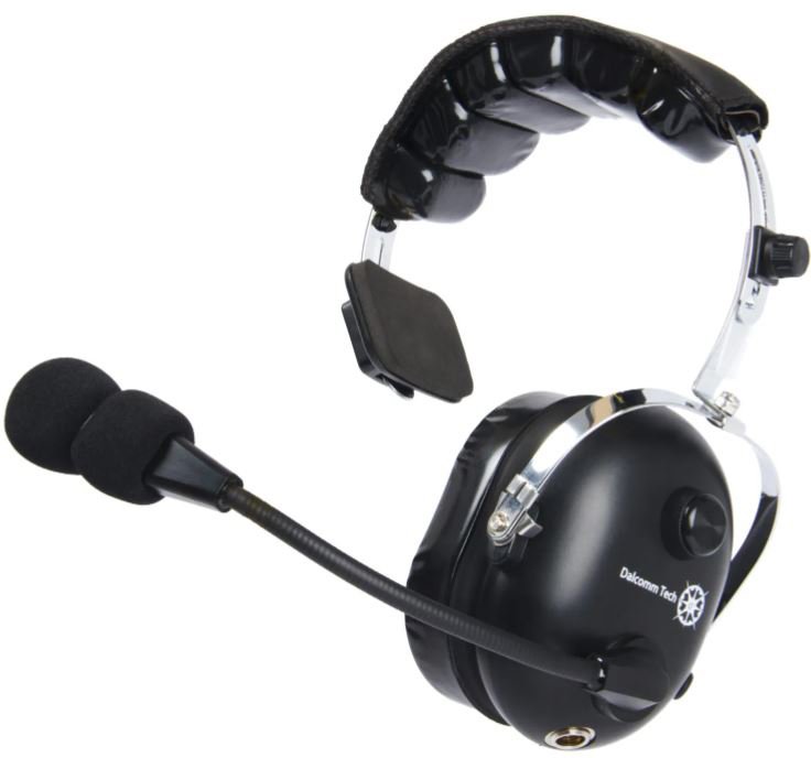 Picture of Dalcomm Tech DT-J8-SBJ-7 J8 Single Pro AV Headset with SBJ-7 3 Pin Male XLR with 1-4 in. Stereo Plug