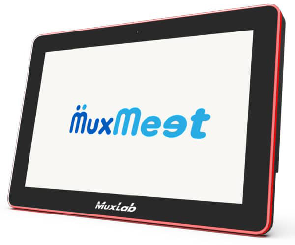 MUX-500821 Muxmeet Tablet-1 Tablet for Controlling Video Conferencing Platforms & Scheduling Conference Rooms